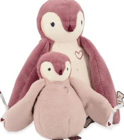 Kaloo Duo De Peluches Manchots Roses Doux Et Rassurants Avec Rubans En C^ Doudous