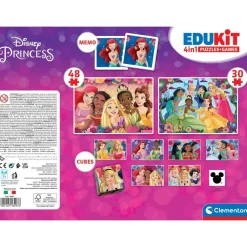 Clementoni Edukit 4 en 1 Disney Princesse^Enfant Puzzles Bébés Et Enfants