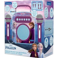 Lexibook Enceinte sans fil avec micro - Karaoké La Reine des Neiges^ Karaoké, Lecteurs Cd Et Mp3 Et Casques