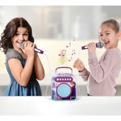 Lexibook Enceinte sans fil avec micro - Karaoké La Reine des Neiges^ Karaoké, Lecteurs Cd Et Mp3 Et Casques