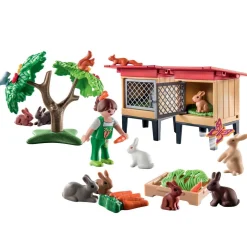 Playmobil Enfant et lapins - Country 71252^ La Ferme Et L'Univers Agricole