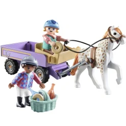 Playmobil Enfants avec calèche et poney Horses of Waterfall 71496^ Les Animaux