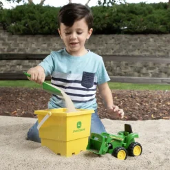 Ensemble Bac À Sable John Deere Avec Seau Et Camion-benne^ Jeux D'Eau Et De Plage
