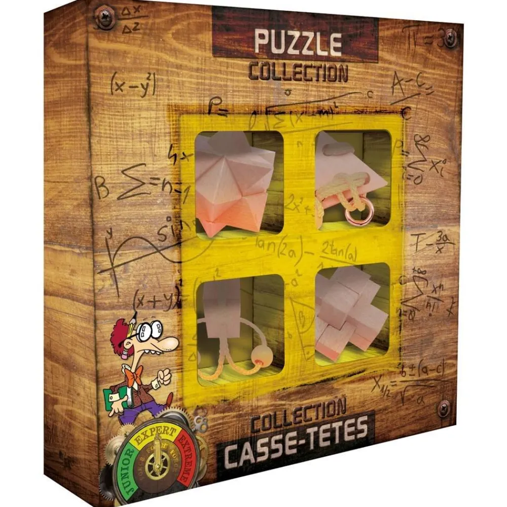 Gigamic Ensemble De 4 Casse-têtes En Bois^ Jeux De Stratégie Et De Réflexion