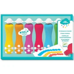 Djeco Ensemble De 6 Marqueurs Mousse^ Dessin