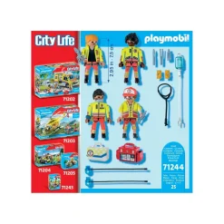 Playmobil Equipe de secouristes City Life 71244^ La Ville, La Police Et Les Secours