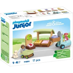Playmobil Etal de fruits et légumes Junior 71691^ La Ville, La Police Et Les Secours