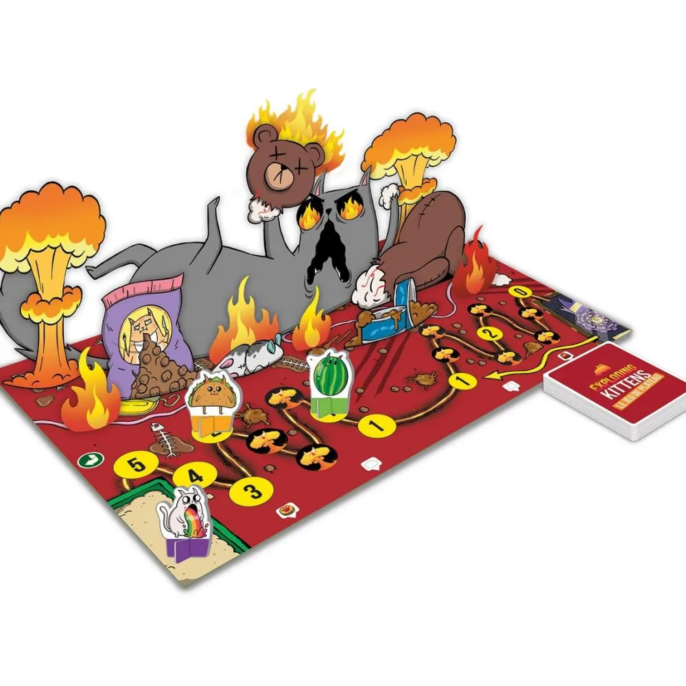 Asmodu00e9e Exploding Kittens Le jeu de plateau^ Jeux D'Ambiance