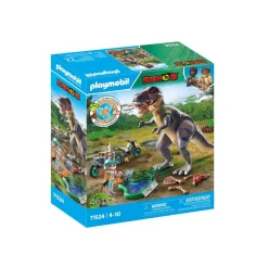 Playmobil Explorateur avec moto et tyrannosaure - Dinos 71524^ Les Dinosaures Et La Préhistoire