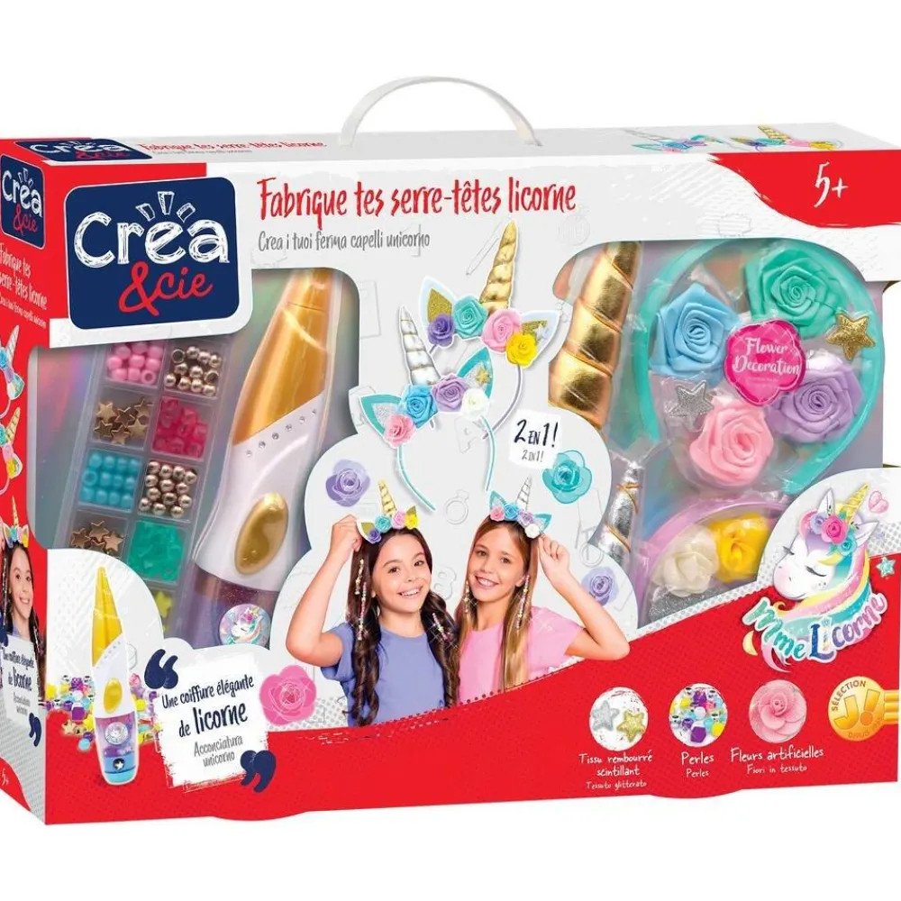 CREA & CIE Fabrique tes serres têtes Licorne^ Perles, Bijoux Et Perles À Repasser