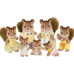 Sylvanian Families Famille écureuil roux - 3136^ Mini-Univers|La Ville, La Police Et Les Secours