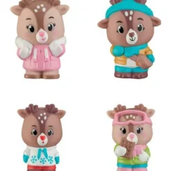 Vulli Famille Glagla 4 personnages Klorofil^ Les Animaux