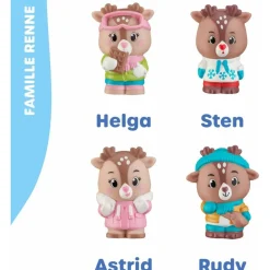 Vulli Famille Glagla 4 personnages Klorofil^ Les Animaux