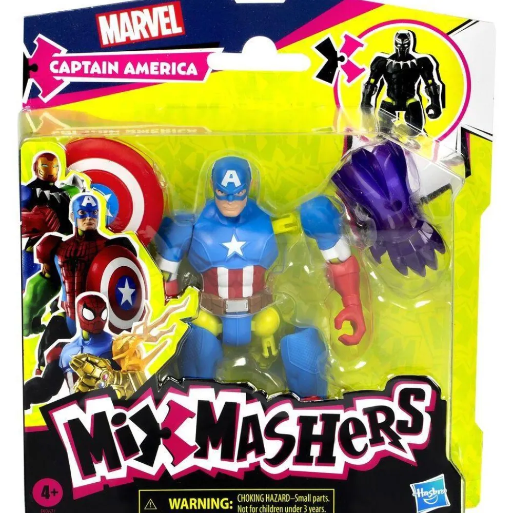 Hasbro Figurine Avengers - Captain America - Mix Mashers^ Les Figurines Interactives Et À Fonction
