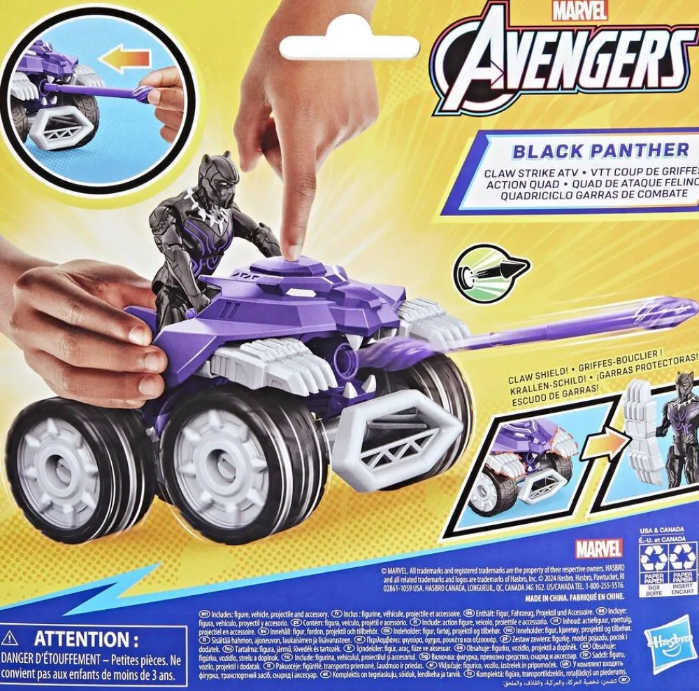 Hasbro Figurine et véhicule Black Panther - Marvel Avengers^ Les Figurines Interactives Et À Fonction