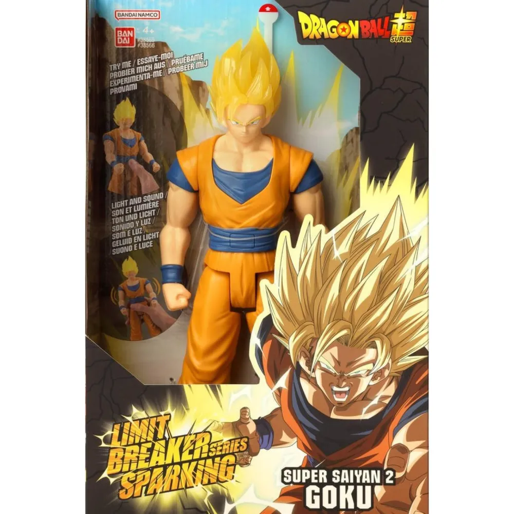 Bandai Figurine géante sparking - son et lumière Goku super Saiyan 2 - Dragon Ball^ Les Héros Et Personnages
