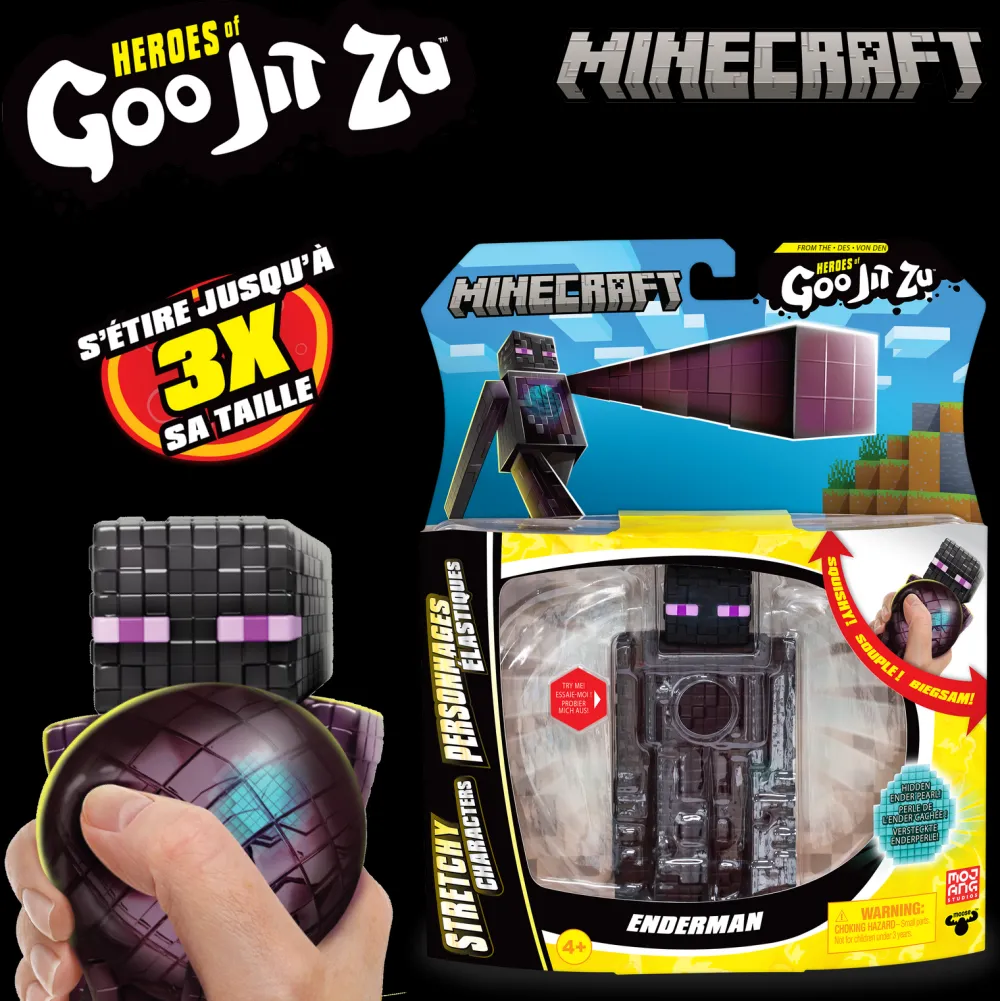 Moose Figurine Goo Jit Zu Enderman - Minecraft^ Les Figurines Interactives Et À Fonction