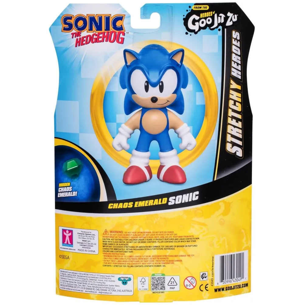 Moose Figurine Goo Jit Zu Sonic Emeraude^ Les Figurines Interactives Et À Fonction