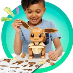 MEGA Figurine Pokémon Evoli à Construire^ Super Héros, Cinéma Et Jeux Vidéo