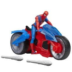 Hasbro Figurine Spiderman Sur Moto 10 Cm -^ Les Héros Et Personnages