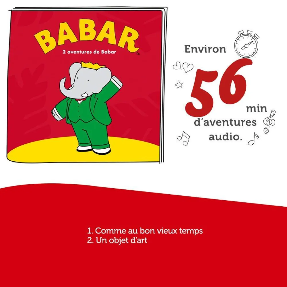tonies Figurine Tonie - Babar Les chasses aux trésors de Babar^ Ordinateurs Et Tablettes Éducatives
