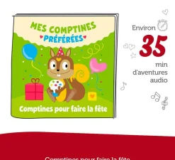 tonies Figurine Tonie - Écureuil Mes comptines préférées pour faire la fête^ Ordinateurs Et Tablettes Éducatives
