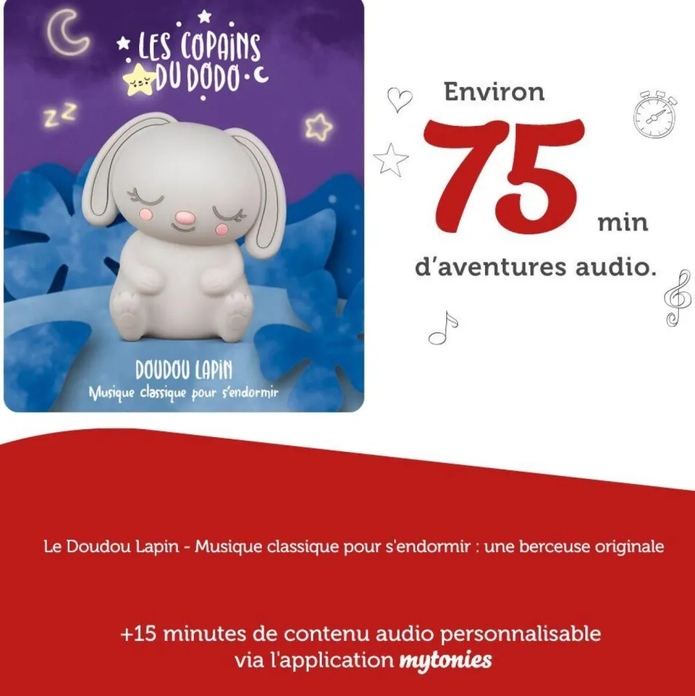 tonies Figurine Tonie - Veilleuse doudou lapinou^ Ordinateurs Et Tablettes Éducatives|Mobiles Et Veilleuses