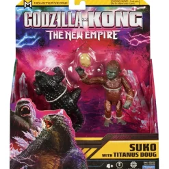 Giochi Preziosi Figurines articulées Suko 9 cm et Titanus 11 cm - Godzilla X Kong 2^ Les Monstres, Les Robots Et La Science-Fiction