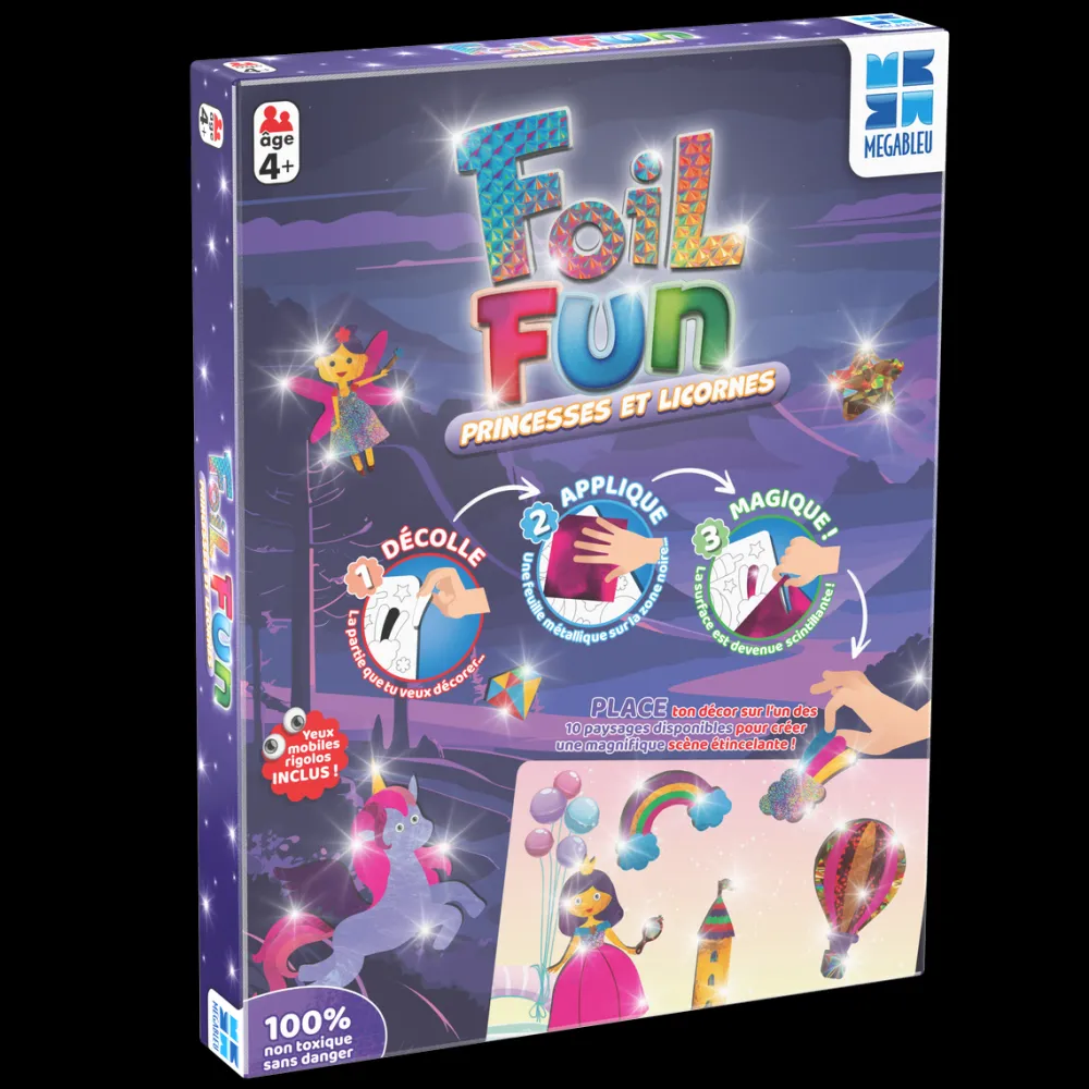 Megableu Foil Fun princesses et licornes^ Autres Activités Créatives