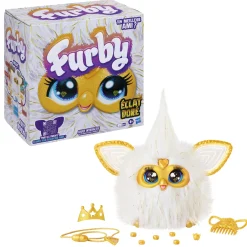 Hasbro Furby éclat doré^ Peluches Électroniques Interactives