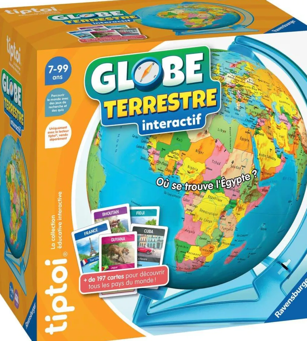 Ravensburger Globe terrestre interactif Tip Toi^ Stylos Interactifs