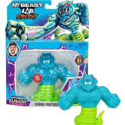 Moose Goo Jit Zu - MrBeast Lab Stretchy hyper fusion Cobra Panthère^ Les Figurines Interactives Et À Fonction