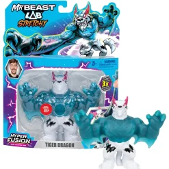 Moose Goo Jit Zu - MrBeast Lab Stretchy hyper fusionTigre Dragon^ Les Figurines Interactives Et À Fonction