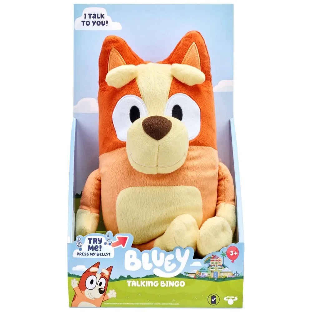 Moose Grande Peluche Bingo parlante 31 cm Bluey^ Peluches Musicales Et Lumineuses