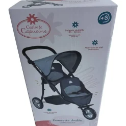 Cerise & Capucine Grande poussette double 3 roues^ Poussettes, Landaus Et Couffins