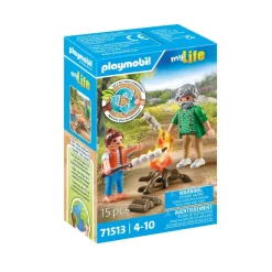 Playmobil Grand-père petite fille et feu de camp My Life 71513^ La Ville, La Police Et Les Secours