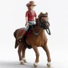 Schleich Hannah et Cayenne - Figurine Horse Club^ La Ferme Et L'Univers Agricole