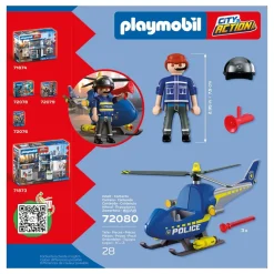 Playmobil Hélicoptère de police - City Action 72080^ La Ville, La Police Et Les Secours