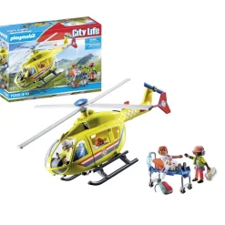 Playmobil Hélicoptère de secours City Life 71203^ La Ville, La Police Et Les Secours