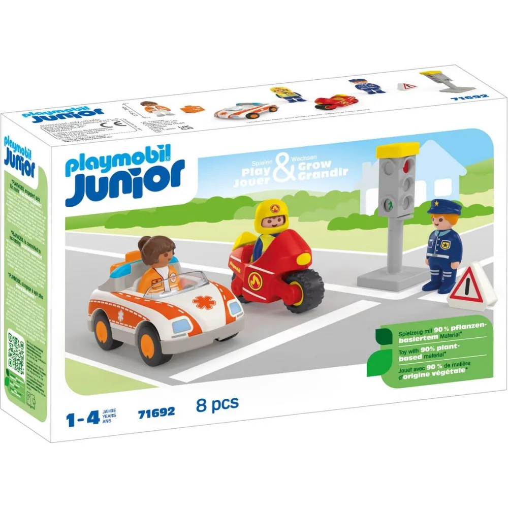Playmobil Héros du quotidien Junior 71692^ La Ville, La Police Et Les Secours