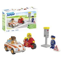 Playmobil Héros du quotidien Junior 71692^ La Ville, La Police Et Les Secours