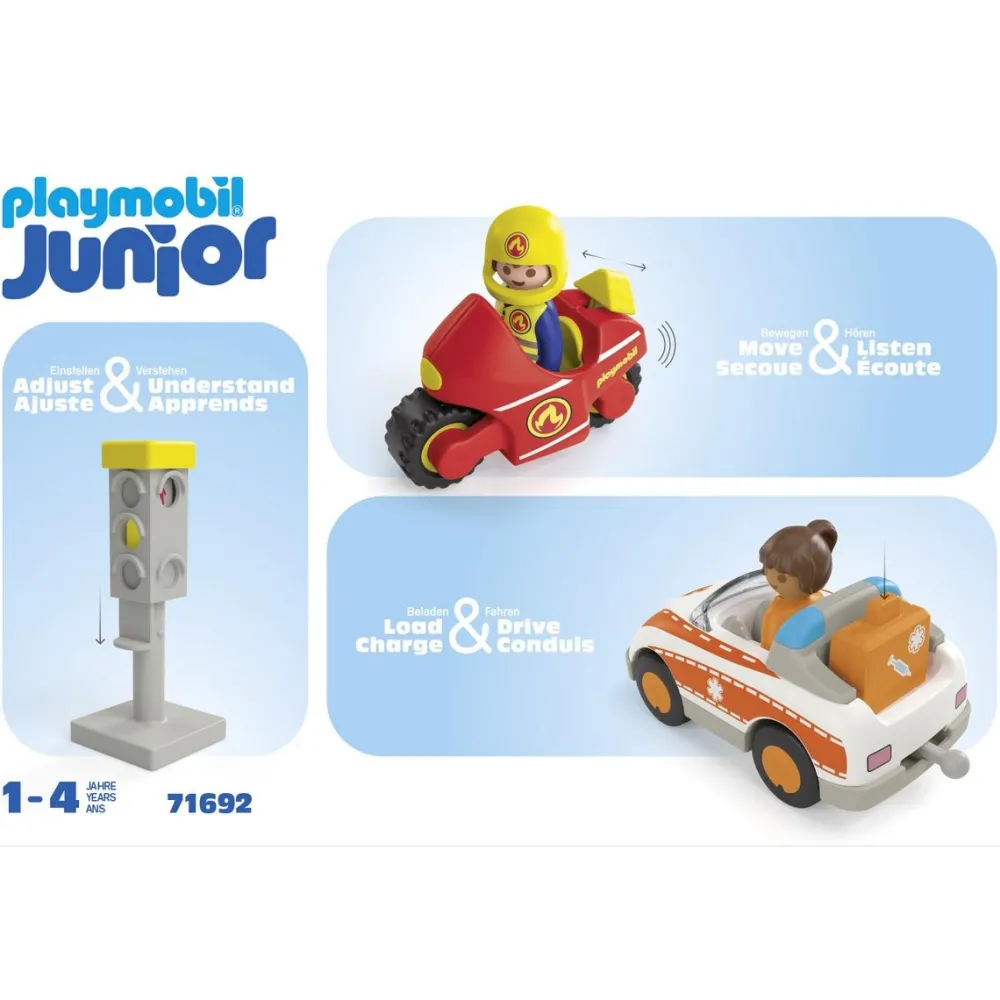 Playmobil Héros du quotidien Junior 71692^ La Ville, La Police Et Les Secours
