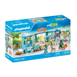 Playmobil Hôtel des animaux avec soigneurs My Life 71742^ Les Animaux