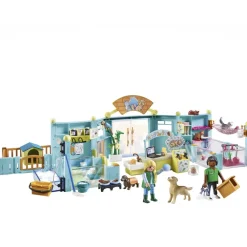 Playmobil Hôtel des animaux avec soigneurs My Life 71742^ Les Animaux