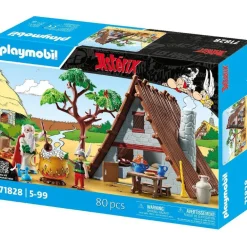 Playmobil Hutte d'Astérix avec Panoramix Astérix 71828^ Les Héros Et Personnages