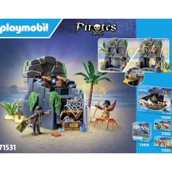 Playmobil Ile au trésor pirate et monstre marin Pirates 71531^ Les Pirates, Chevaliers, Cowboys Et Indiens