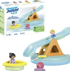 Playmobil Ilot avec toboggan aquatique Junio Aqua 71687^ Jouets De Bain