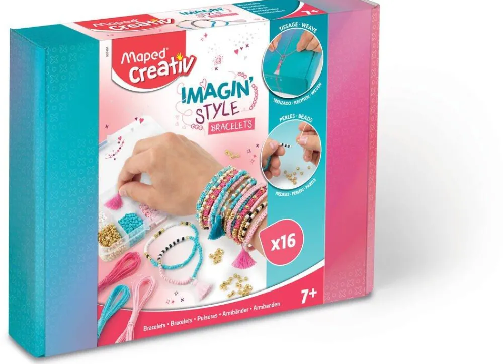 Maped Imagin Style Bracelet Coffret création bracelets tissage et perles Heishi^ Perles, Bijoux Et Perles À Repasser