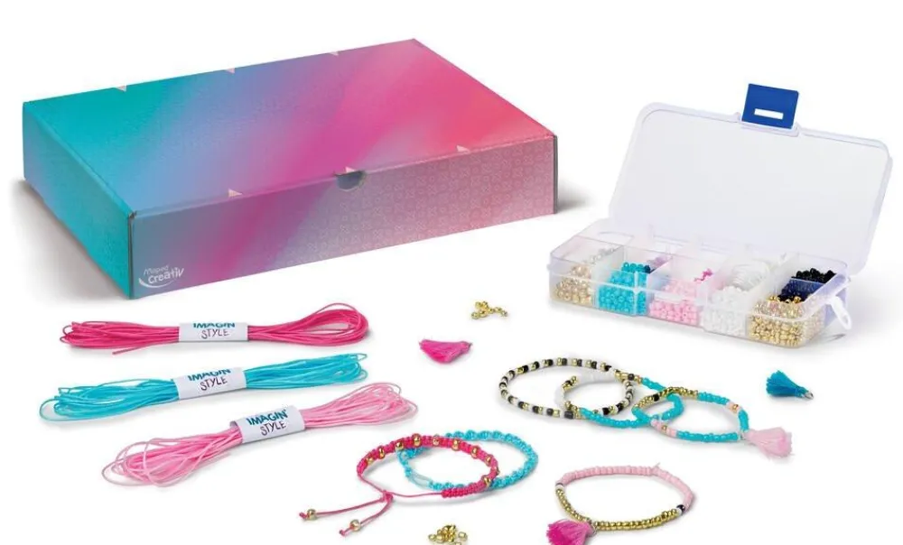 Maped Imagin Style Bracelet Coffret création bracelets tissage et perles Heishi^ Perles, Bijoux Et Perles À Repasser
