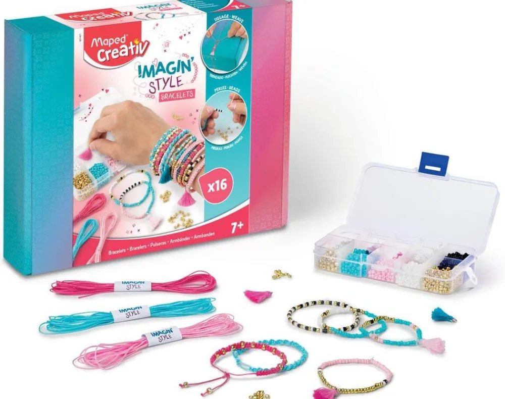 Maped Imagin Style Bracelet Coffret création bracelets tissage et perles Heishi^ Perles, Bijoux Et Perles À Repasser